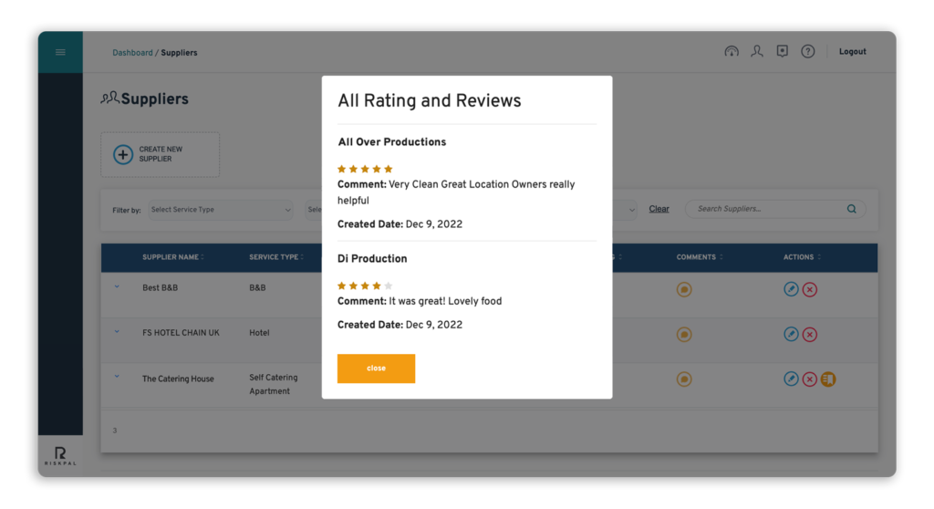 Feature Roundup Feature - Supplier Comments